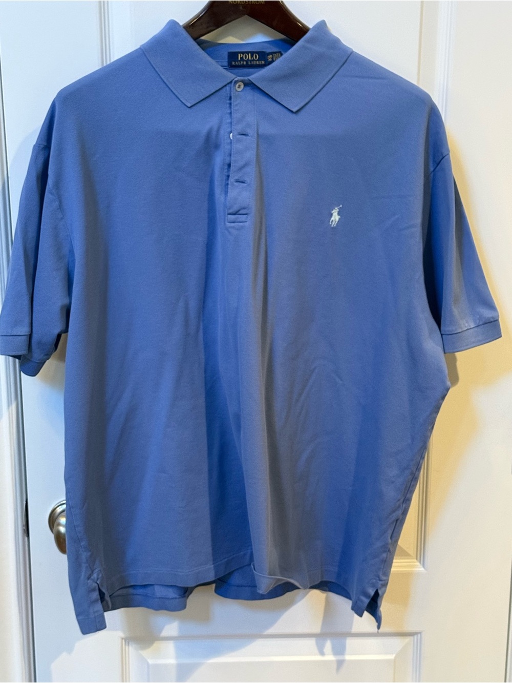 Ralph Lauren Men’s Light Blue Polo Shirt with White Pony